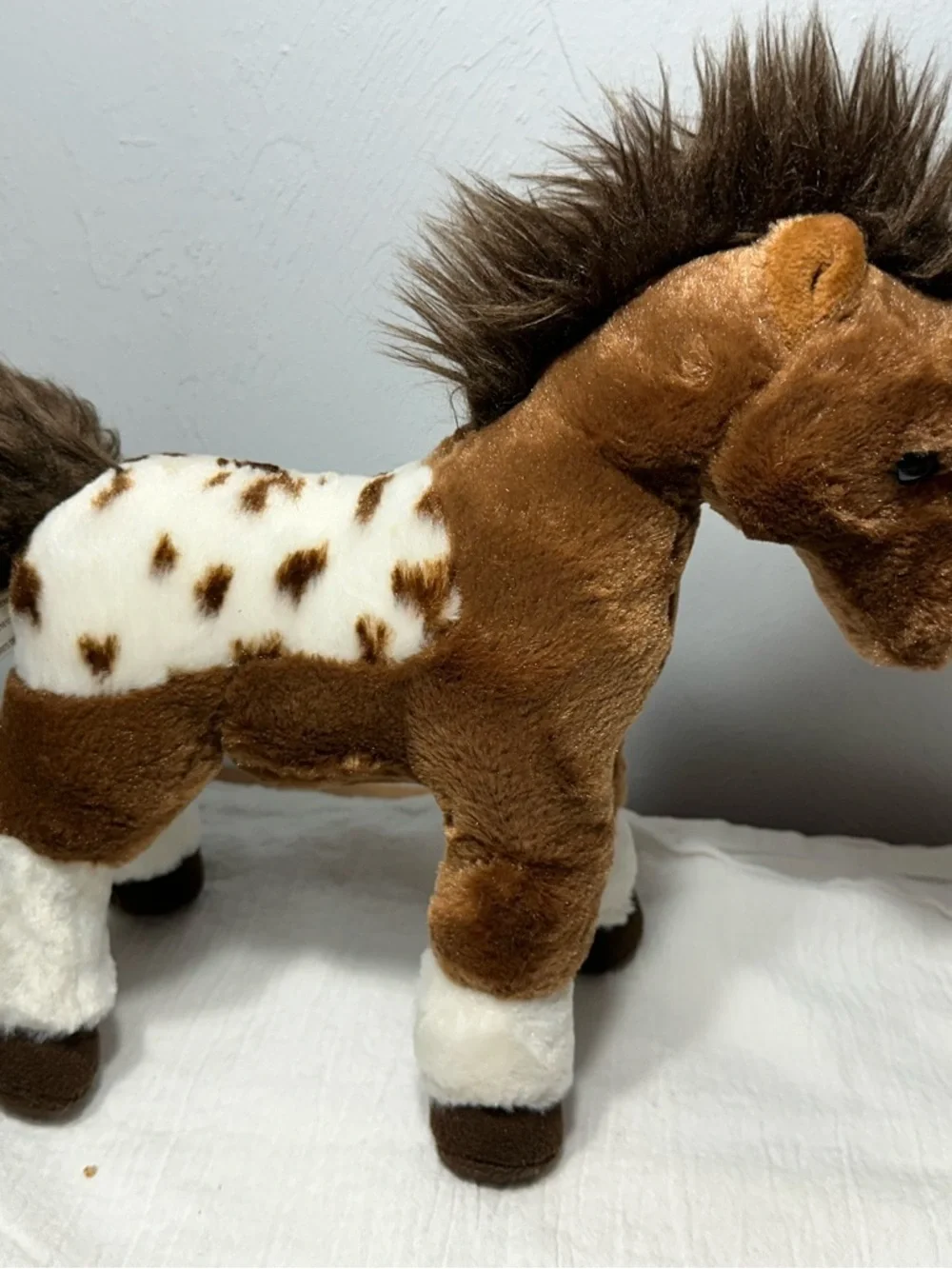 Aurora Brown and White Plush Horse Appaloosa Stuffed Animal
